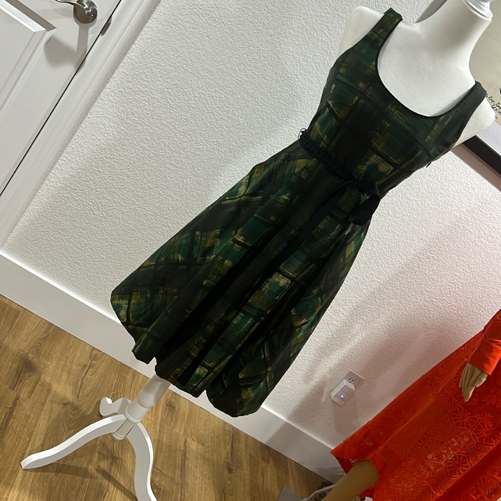 Beautiful Anthro green dresss
